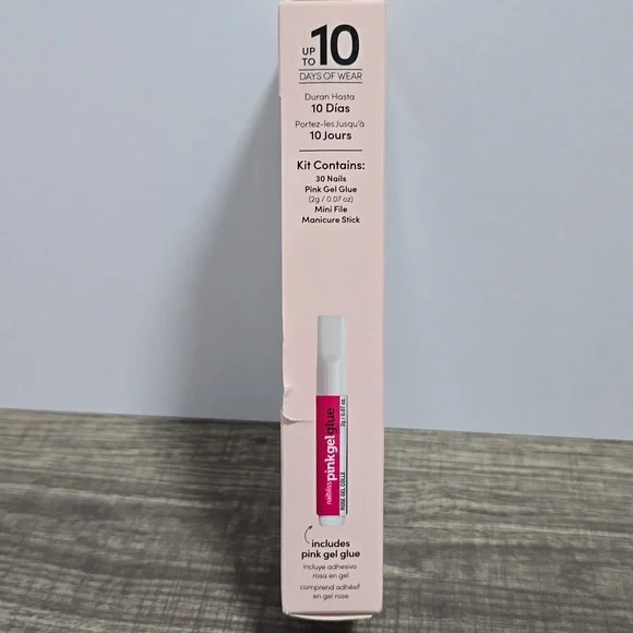 Dashing Diva NailBliss Salon Gel Nails Extra Long Length Brand New Nude Pink - Picture 3 of 4